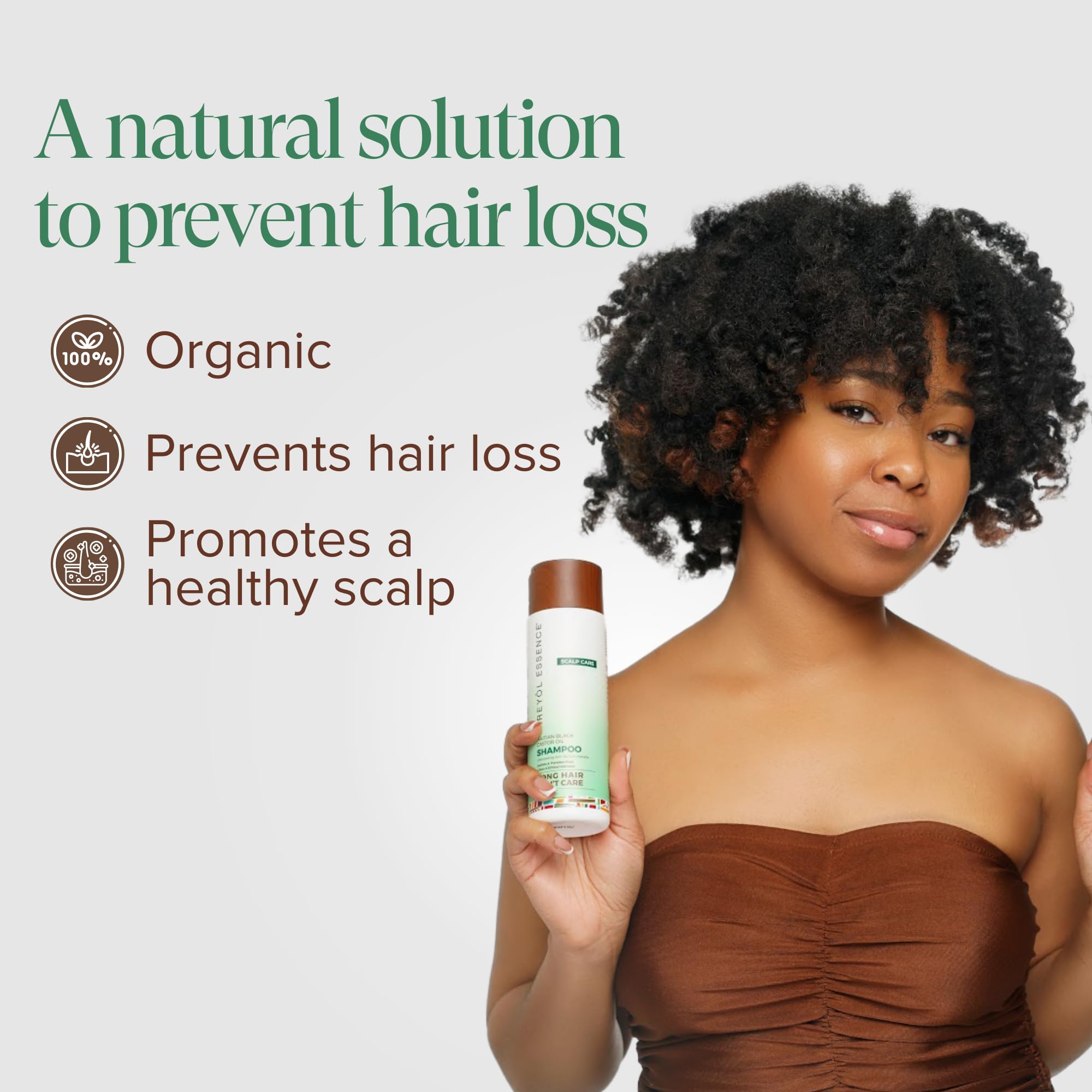 Kreyol Essence Handmade Haitian Black Castor Oil Growth Shampoo